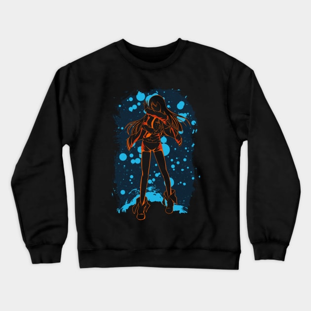 Science Genius Girl Crewneck Sweatshirt by petterart